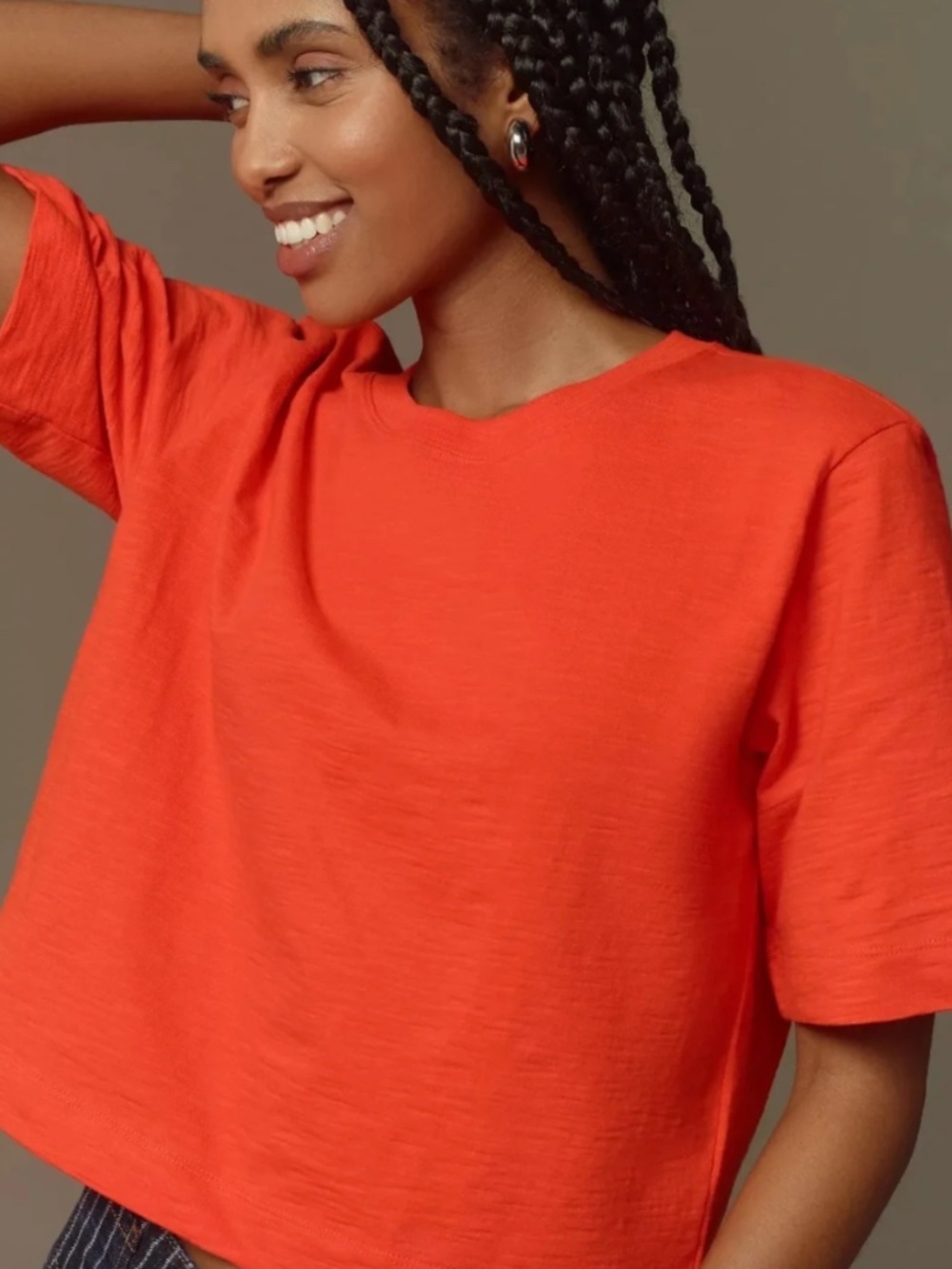 Maeve by Anthropologie The Corey Short Sleeve Boxy Tee XS